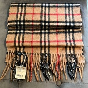 Burberry Classic Check Cashmere Scarf